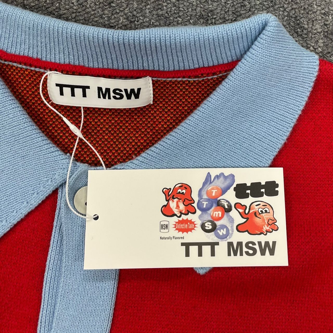 定価26400円 新品 TTT MSW 22AW Border Knit Cardigan ボーダー ニット