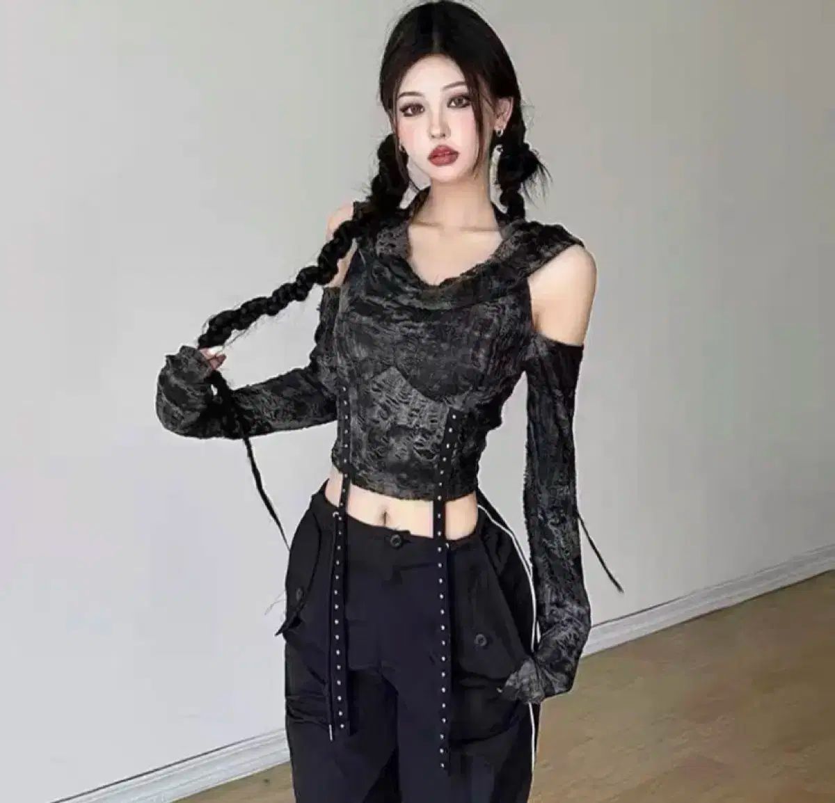 ☆KRY clothing 「PUREDETA」メイドフリルパーカー