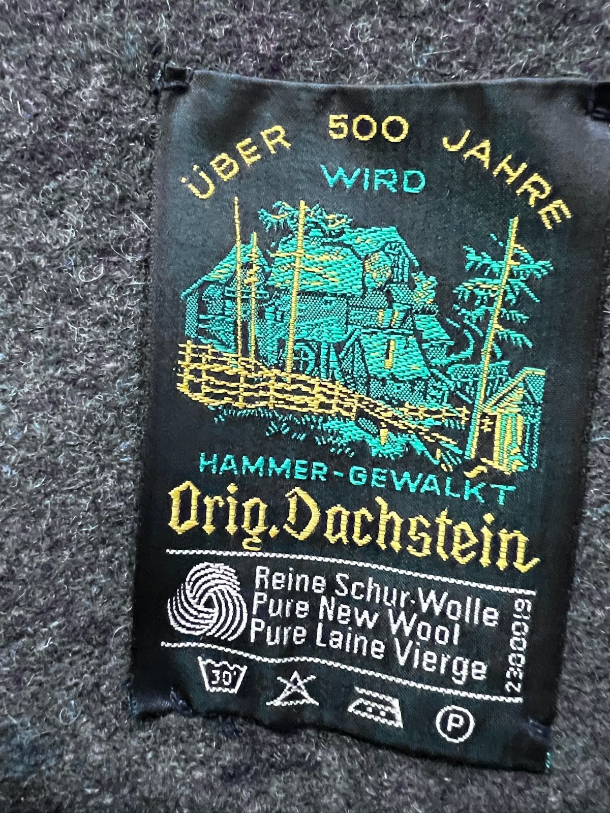 70'S オーストリア Orig Dachstein チロリアン ボイルド ウール