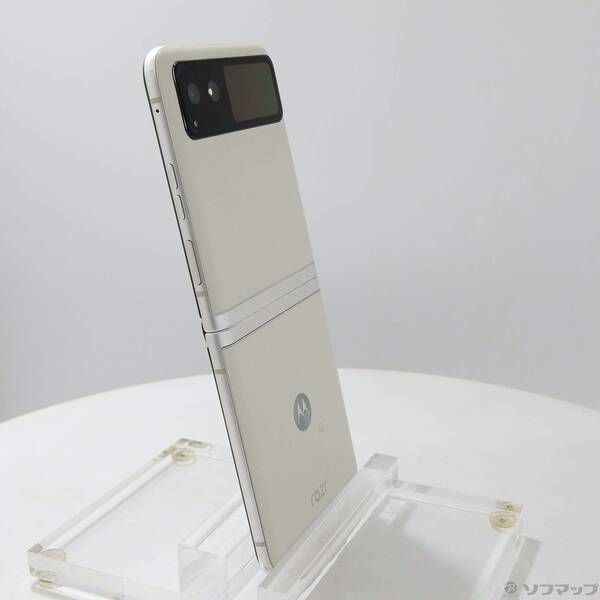 中古品〕 motorola razr 40 256GB バニラクリーム PAYC0001JP