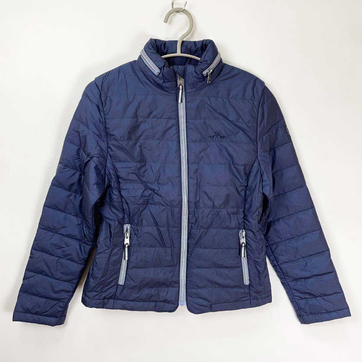 HV Polo SOCIETY PAOLA ジップアップ ナイロンジャケット ライディング S ネイビー レディース 乗馬 馬術