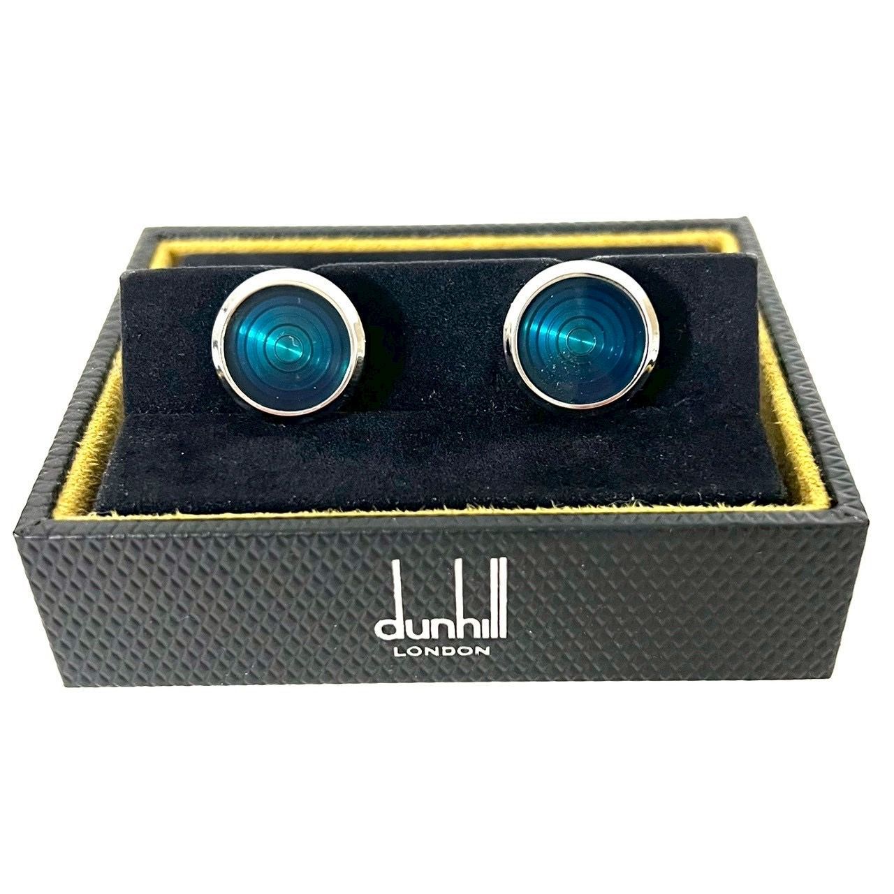 SD2516 dunhill ダンヒル カラーストーン ラウンド カフス カフリンクス カフスボタン シルバーメタル JLK0202K
