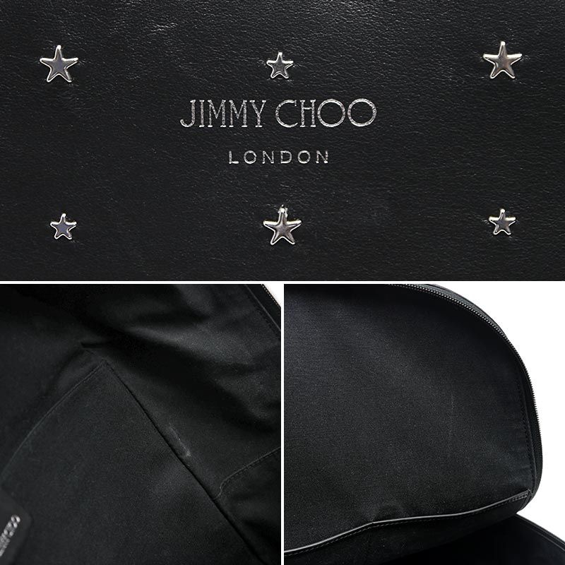 ジミーチュウ JIMMY CHOO スタースタッズ バックパック 黒 ブラック