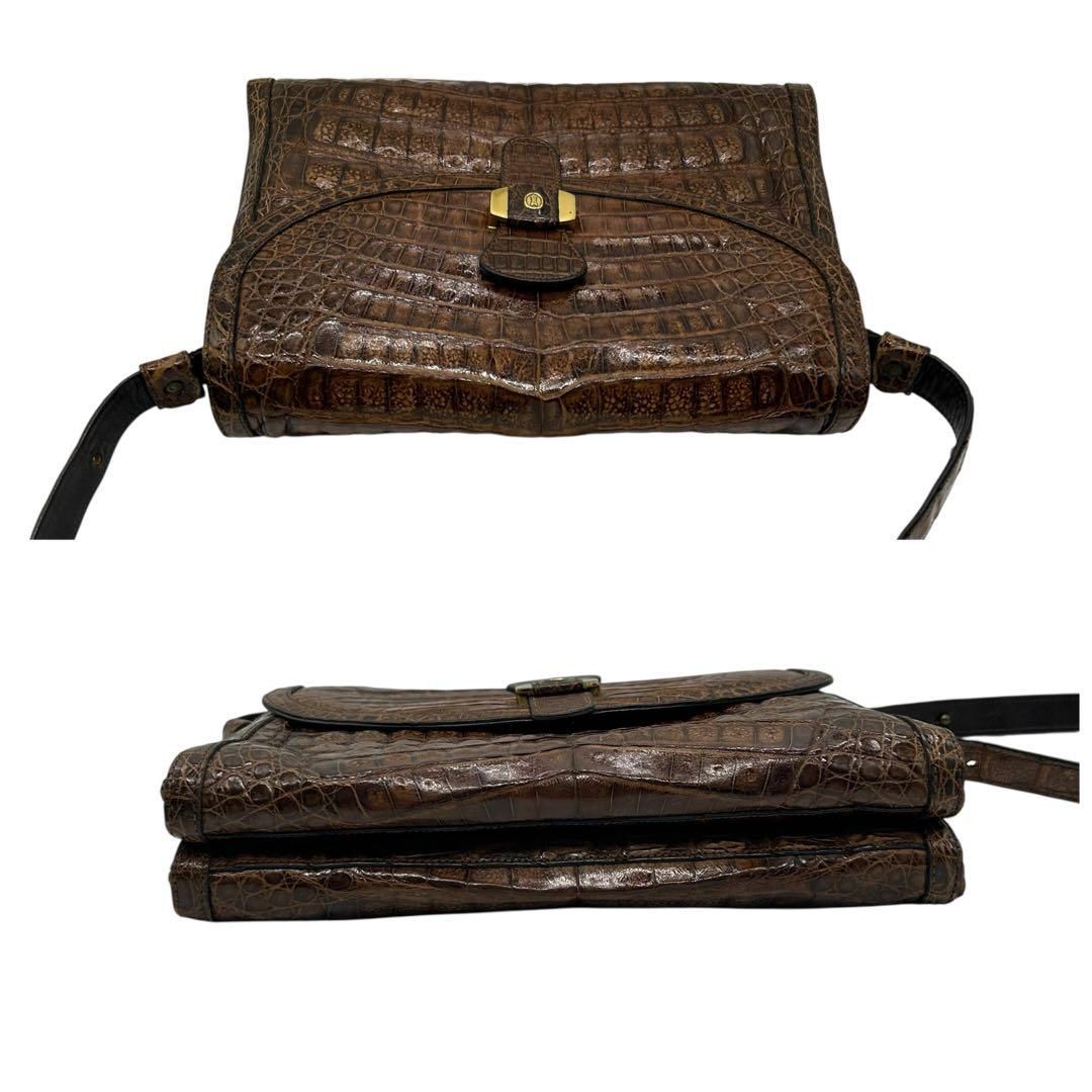 GOLD PFEIL ワンショルダーバッグ 2way クロコ 茶 2250 GOLD PFEIL ワンショルダーバッグ 2way クロコ 茶 2250 - メルカリ
