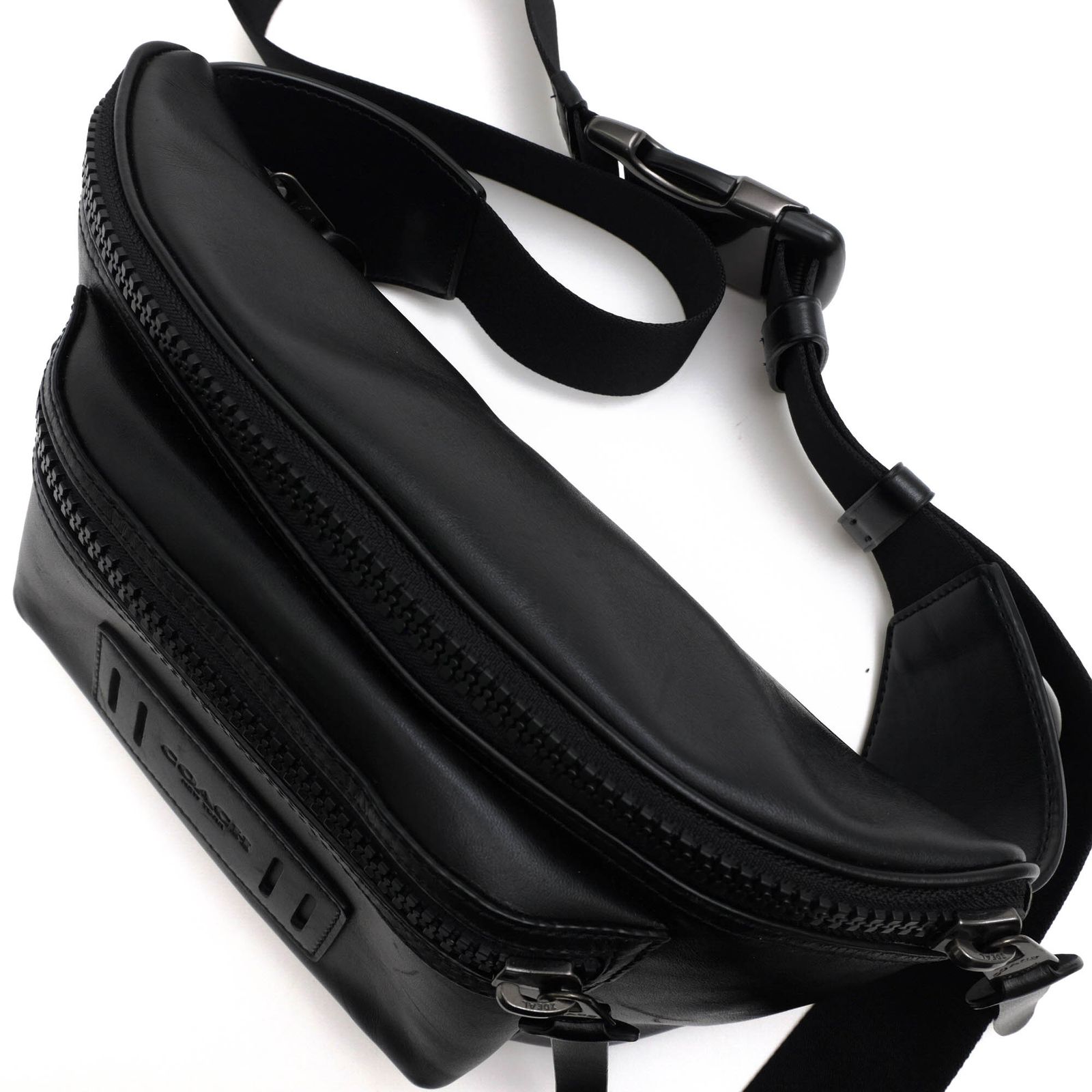 コーチ COACH レザー ウエスト バッグ ブラック 黒 ボディバッグ COACH - 新品 コーチ COACH ウエストバッグ・ボディバッグ