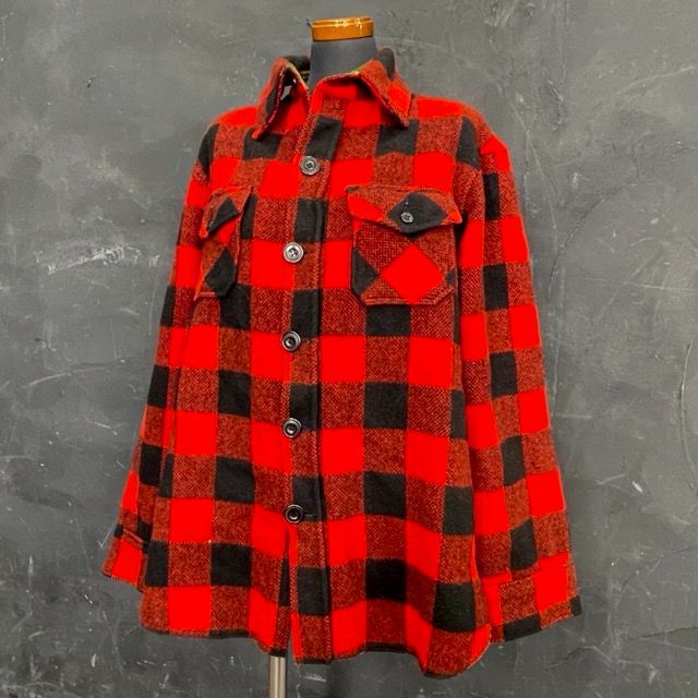 SWANNDRI バッファローチェック柄 フランネル ウールシャツ 秋冬 XL メンズ レッドxブラック スワンドライ ニュージーランド 301478