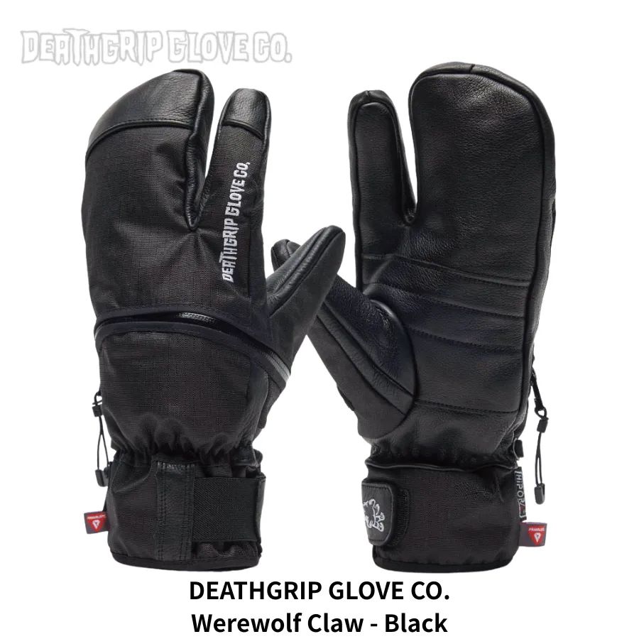 DEATHGRIP GLOVE CO. デスグリップグローブ WEREWOLF CLAW ウェアウルフクロー スノーボードグローブ 本革 防水 防寒 トリガーグローブ クロー型 グローブ