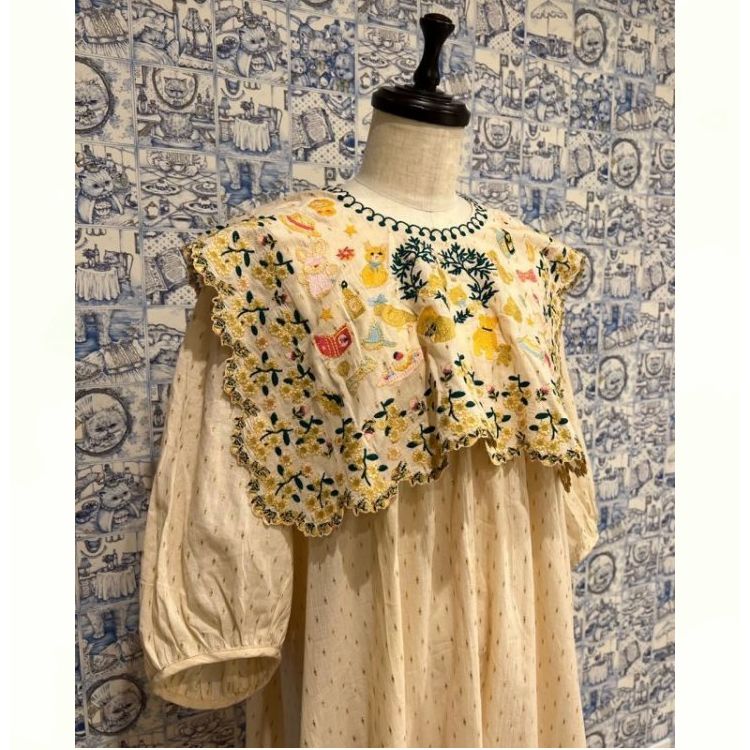 美品】yukiemon ユキエモン 5th ワンピース／へんてこ／ベージュ  