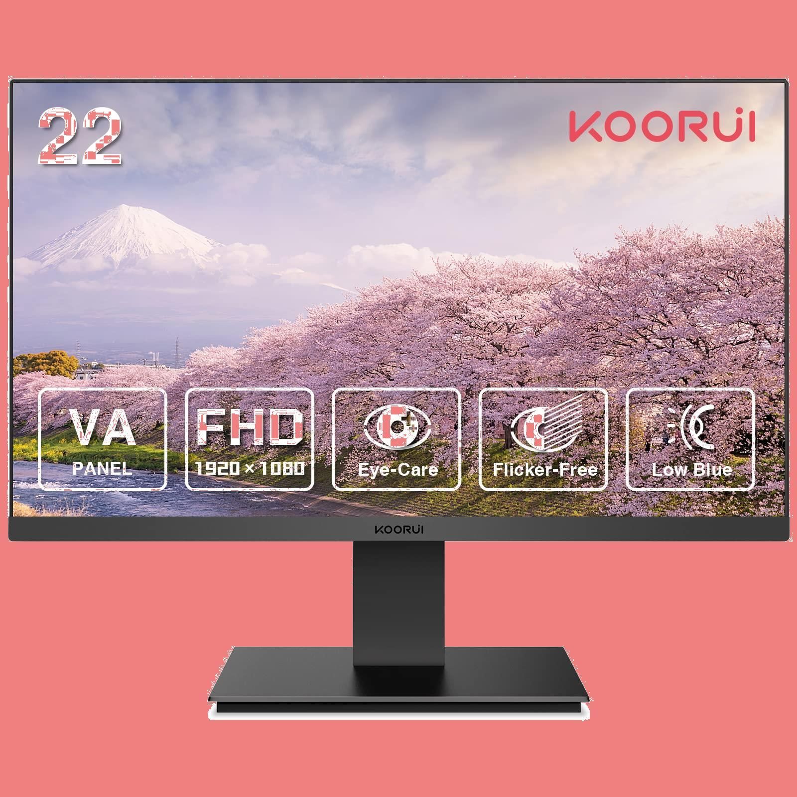 KOORUI 21.5インチ モニター pcモニター フルhd 液晶ディスプレイ