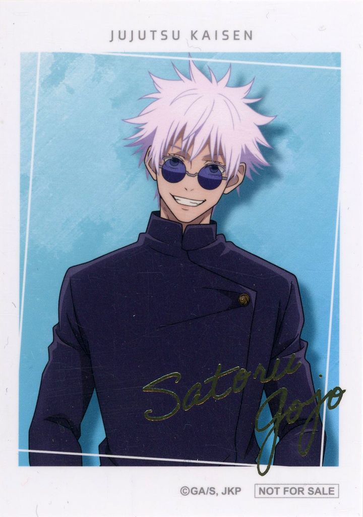 中古】キャラカード 五条悟1 トレーディング箔押しチェキ風