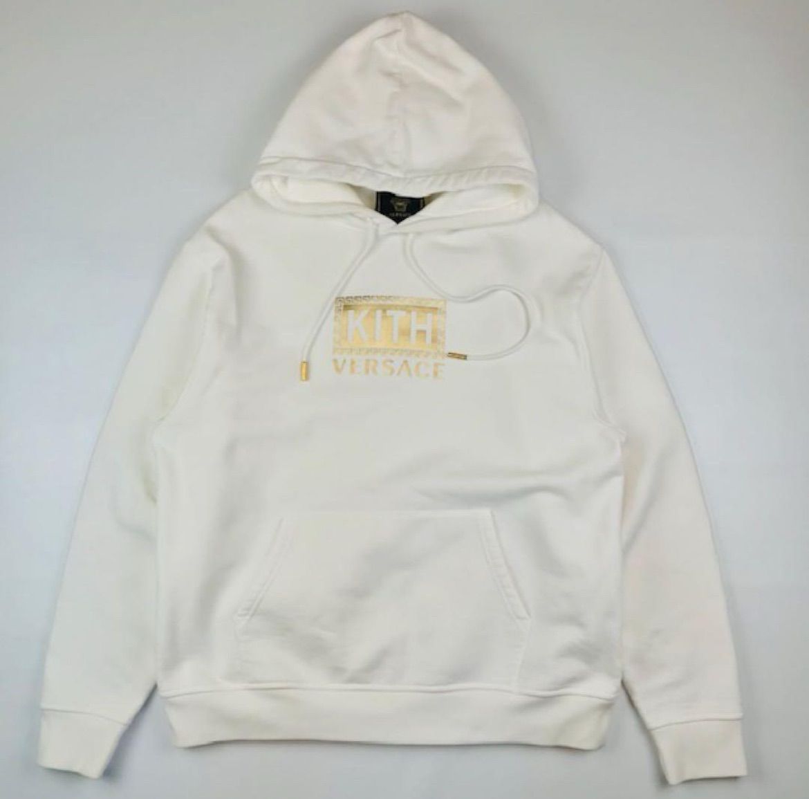 良品☆KITH☆キス×VERSACE☆ヴェルサーチ・Greek Key Hoodie コラボ 