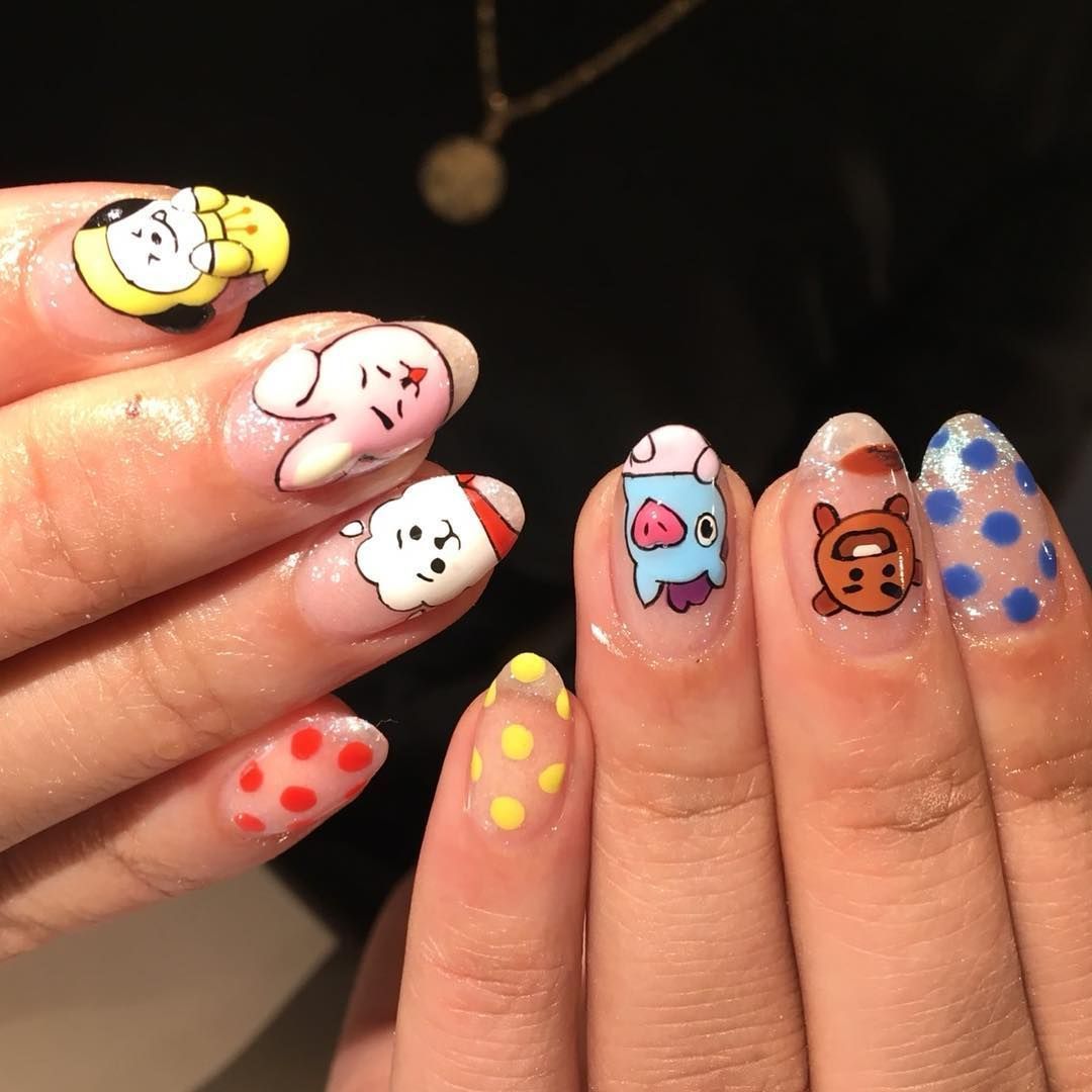 3dネイルパーツ bt21 BTS-