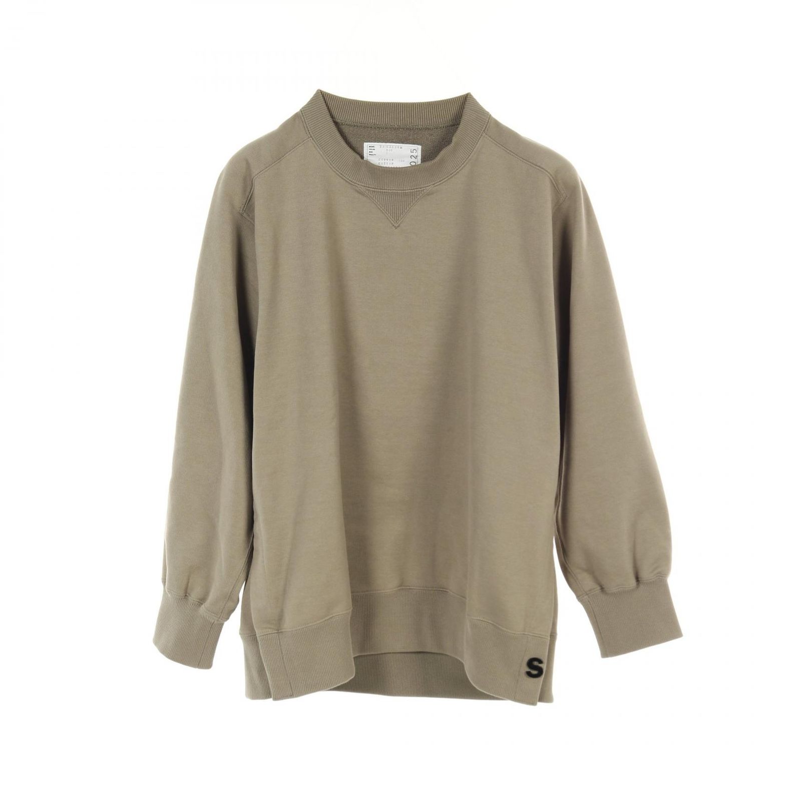 サカイ Sacai スウェット S Sweat Jersey Pullover 23-03025M カーキ
