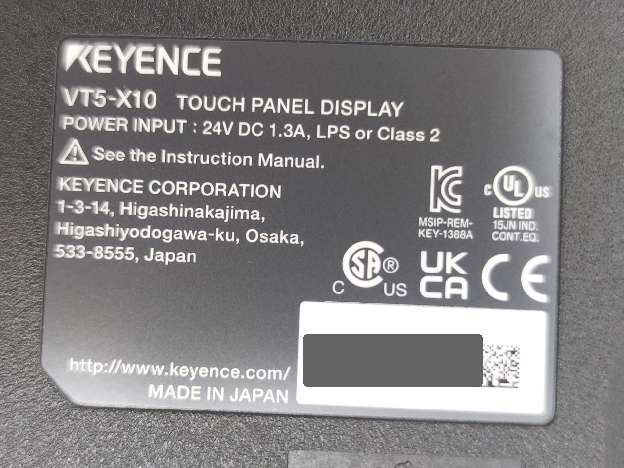 箱いたみあり 箱開封済み 未使用 キーエンス KEYENCE VT5-X10 - メルカリ