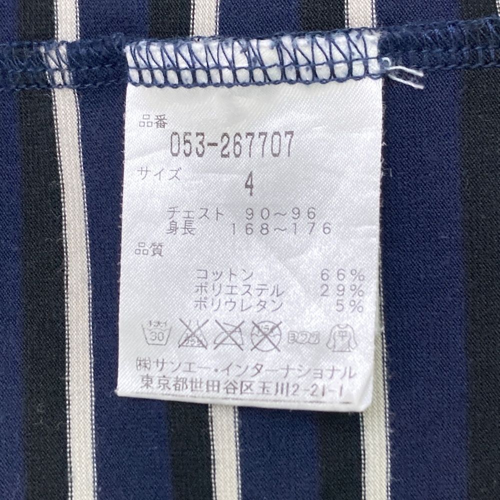 サイズ：4 PEARLY GATES パーリーゲイツ ハイネック 半袖Tシャツ