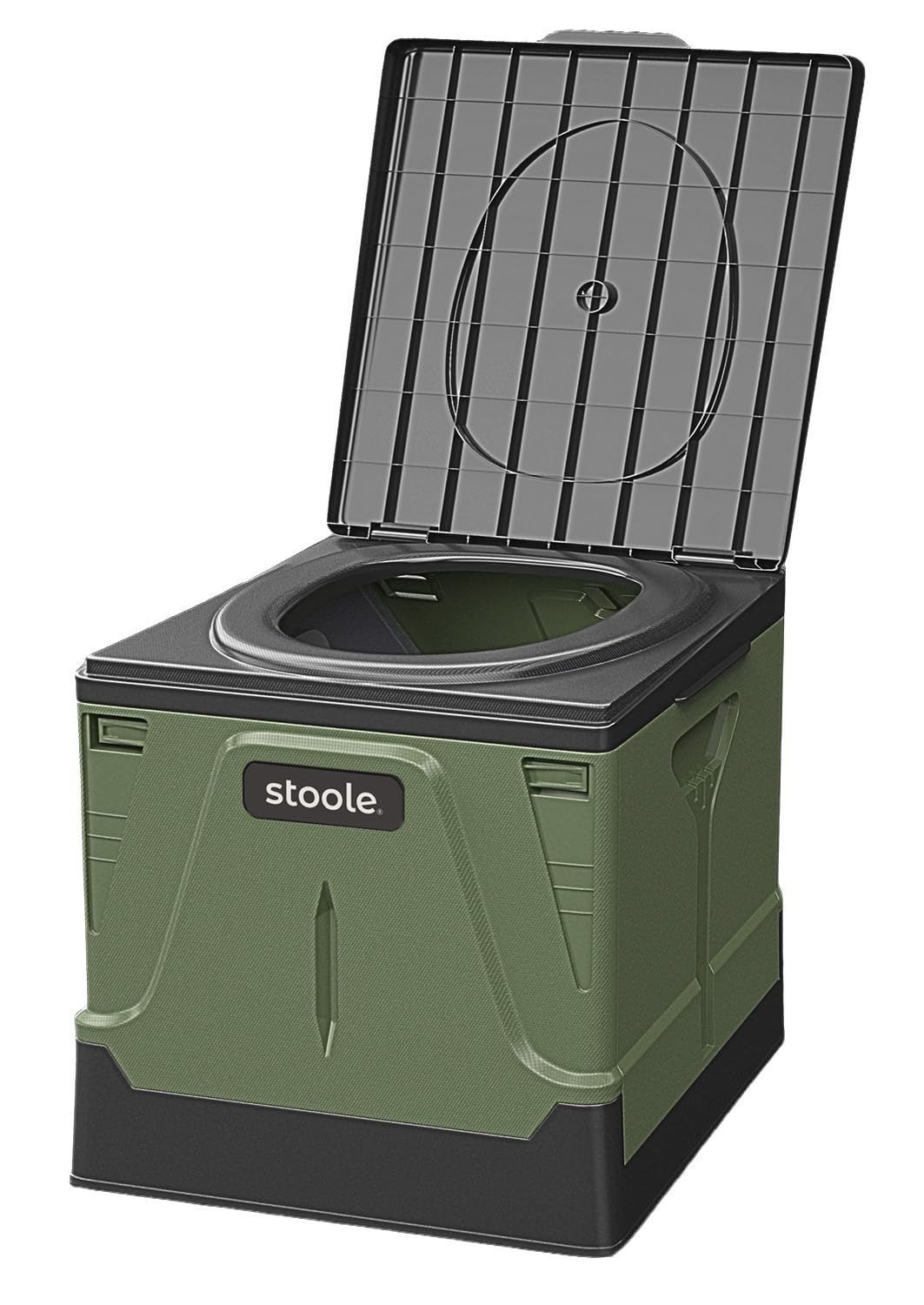 リピート続出 d.ブラック-グリーン|Lサイズ|排便袋-凝固剤付き 耐荷重100㎏ 携帯トイレ ポータブルトイレ 防災からアウトドアまで 簡易トイレ スツーレR 防災グッズ大賞2025受賞