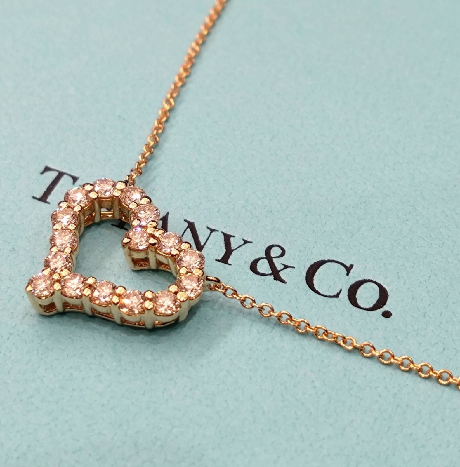 1174 極美品！ TIFFANY＆Co. ティファニー 750 センチメンタル ハート 