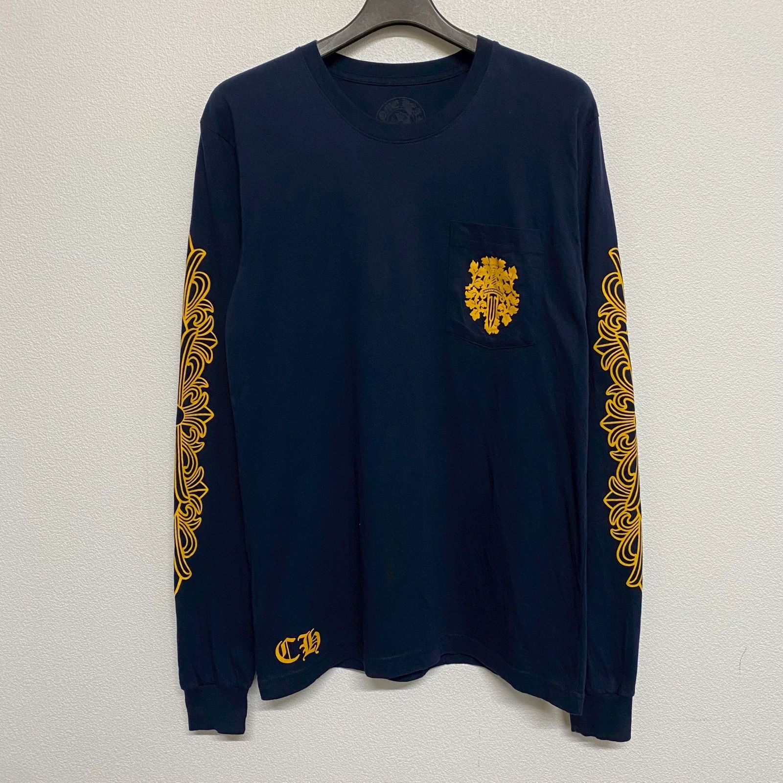 CHROME HEARTS DAGGER クロムハーツ ダガー 紺 ネイビー ロングT