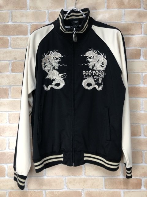 DOG TOWN スカジャン ブラックドラゴン ドッグタウン✨スカジャン