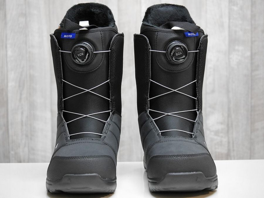 新作の新商品続々！ 26 BURTON MOTO BOA WIDE - 27.0 Black 正規品 保証付 スノーボード ブーツ ボア