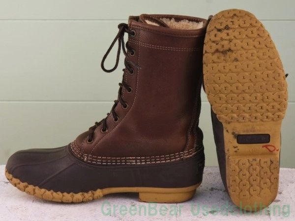 ファッション T756 USA製 L.L.ビーン ビーンブーツ インナーボア 茶 ブラウン 女性用