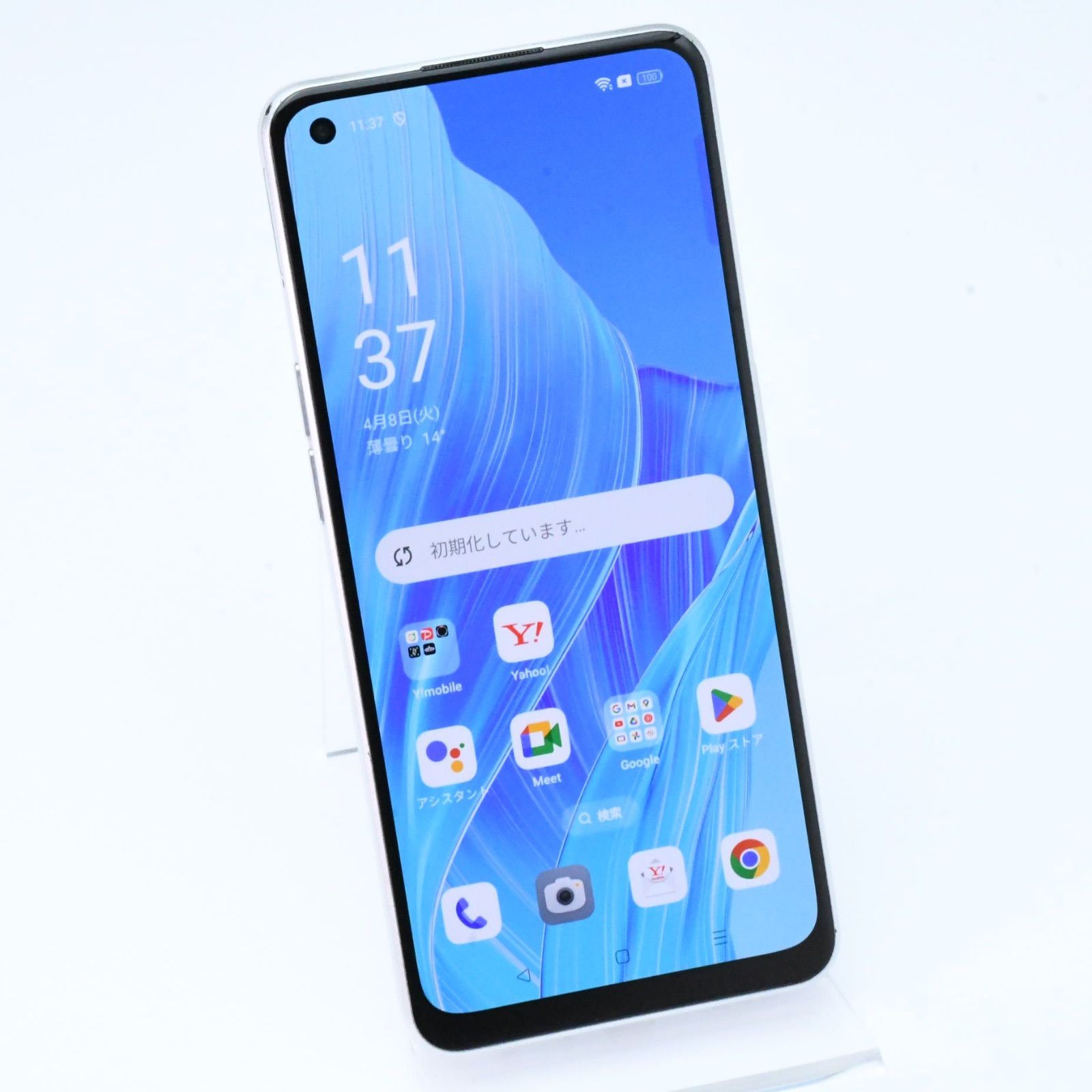 液晶美品】SIMフリー OPPO Reno9 A 8GB/128GB A301P ムーンホワイト 