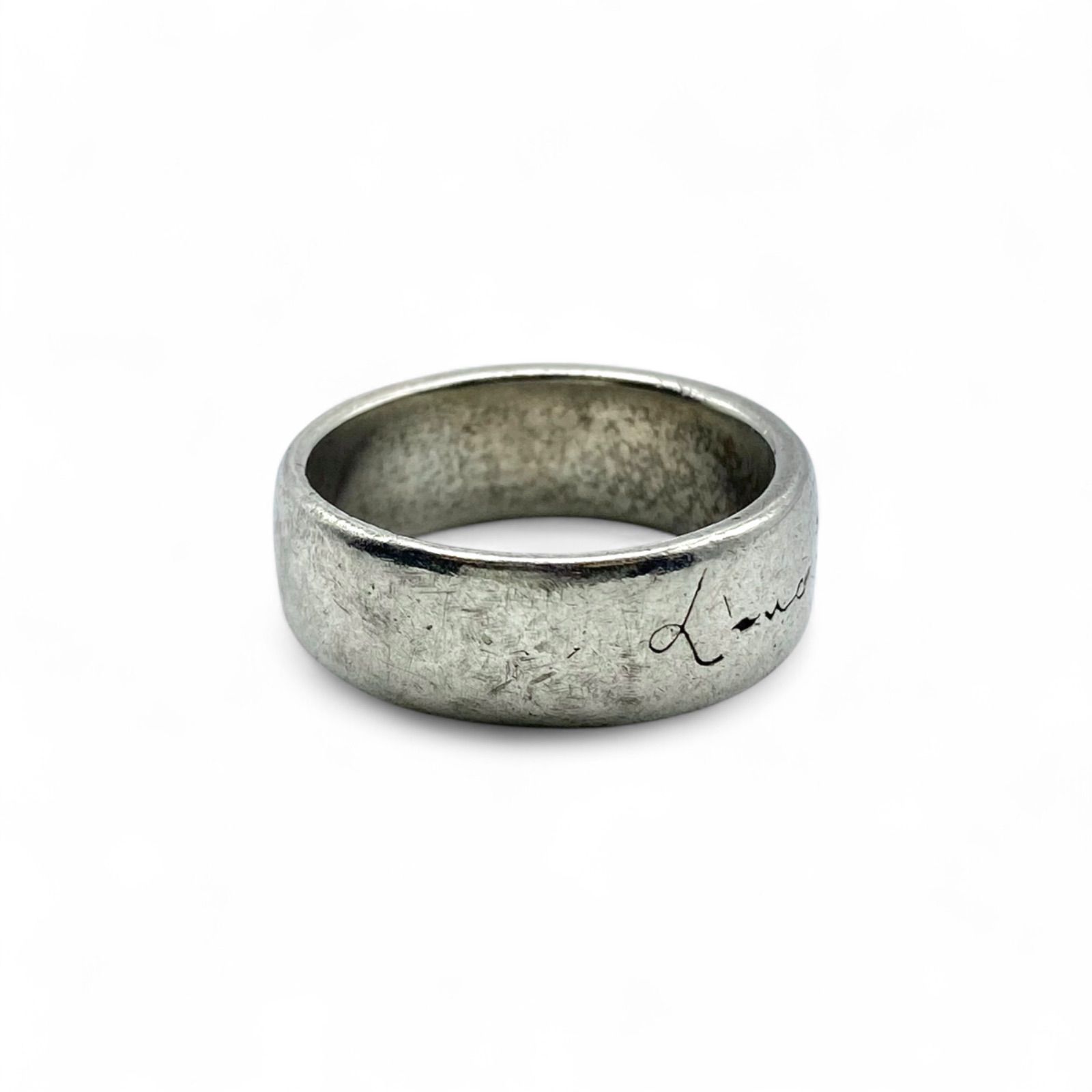 Loveの刻印】レタリング Silver 925 刻印 90s Vintage Ring シルバー