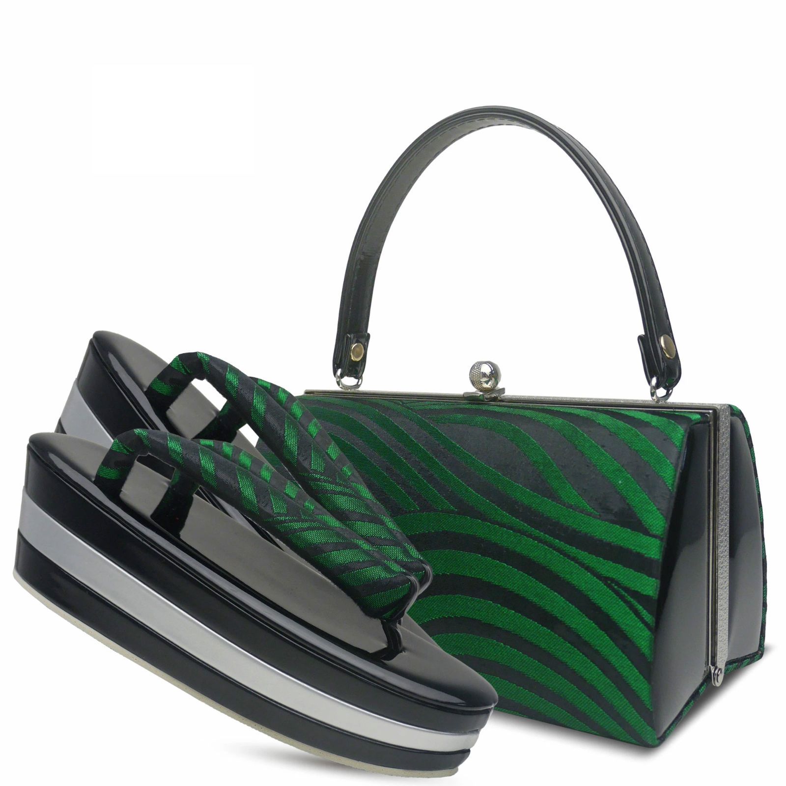 草履バッグセット 草履 振袖 成人式 ヒール 厚底 kzouribag18-3