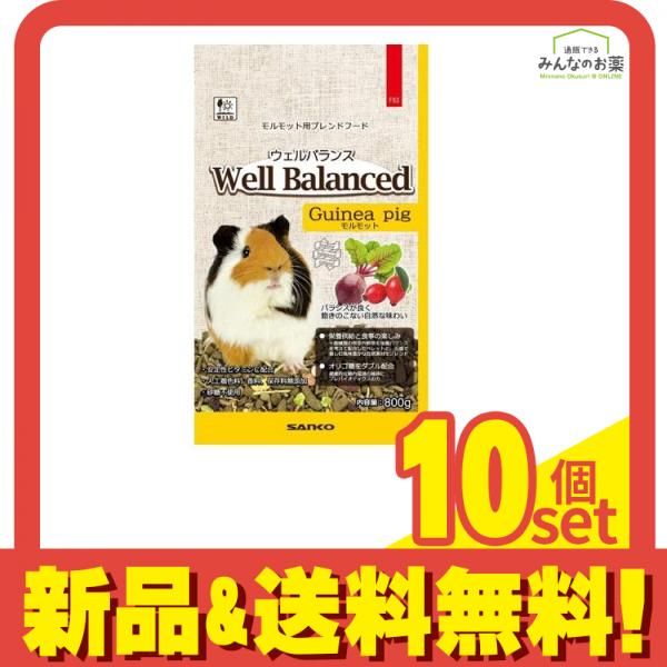 ワイルド ウェルバランス モルモットフード 800g 10個セット まとめ売り