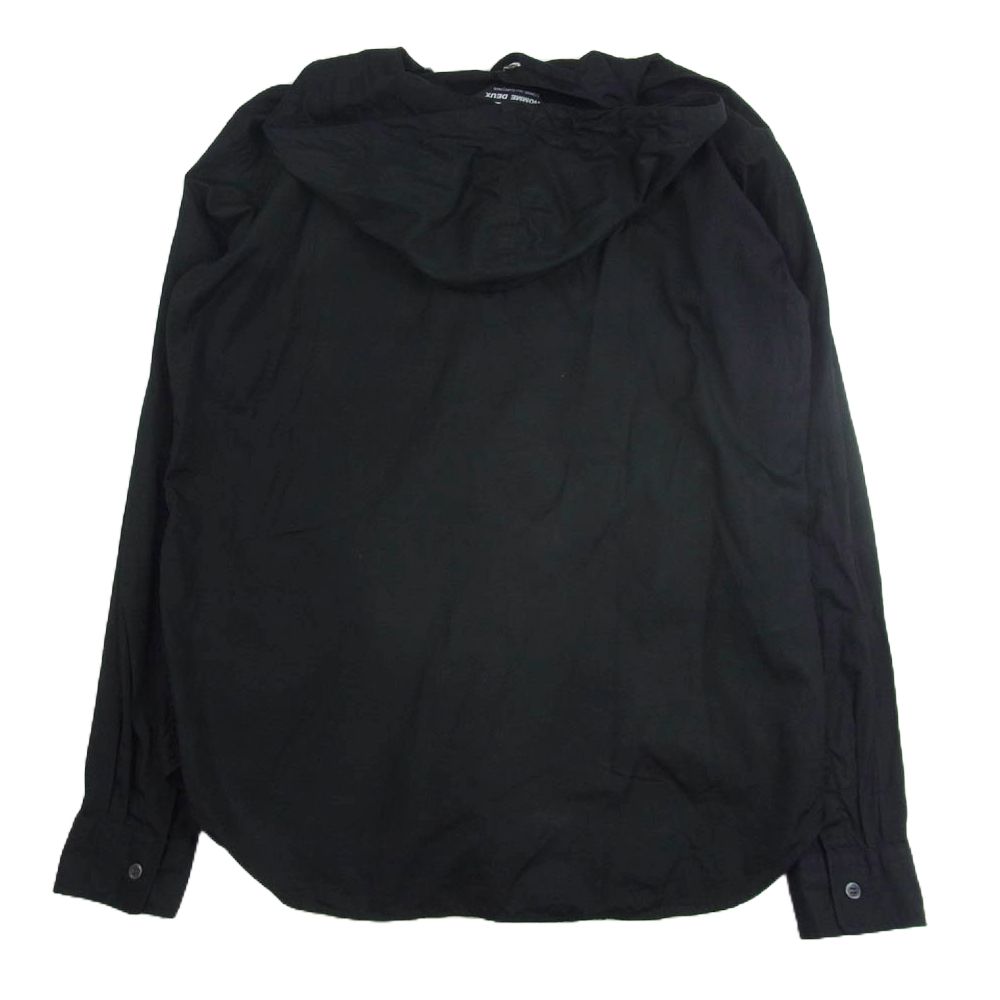黒い長袖シャツ ボタン付き　コム・デ・ギャルソン COMME des GARCONS コムデギャルソン プレイ PLAY 長袖シャツ