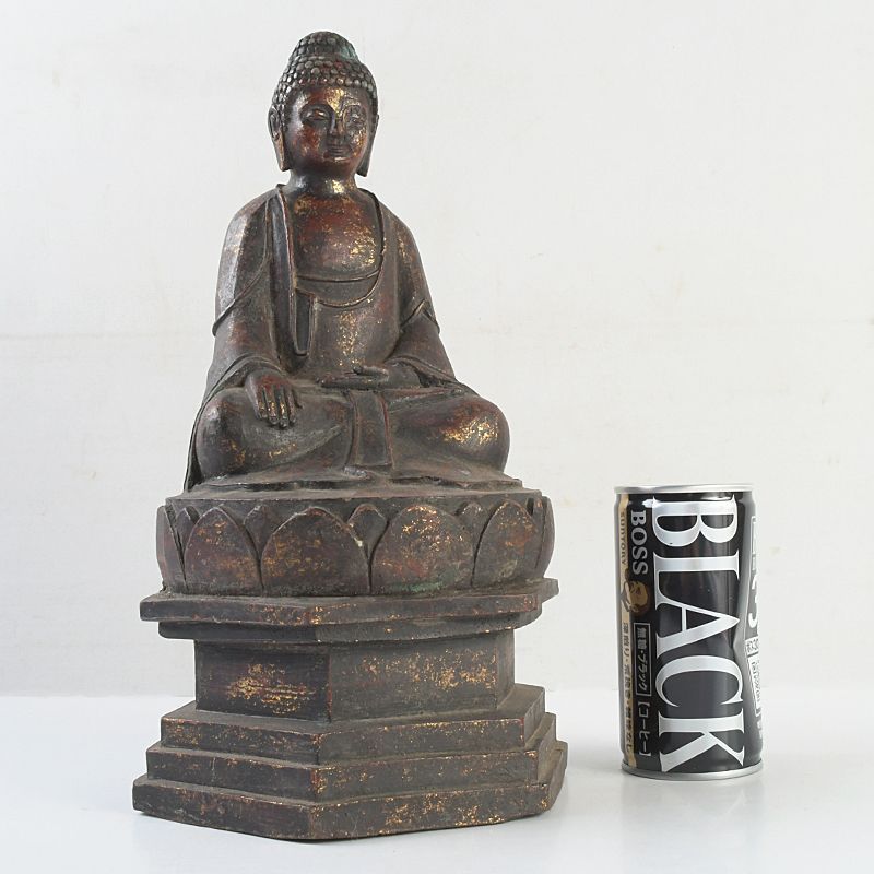 仏教美術 中国 乾隆年製 古銅鍍金 仏像 置物 C S43 - メルカリ