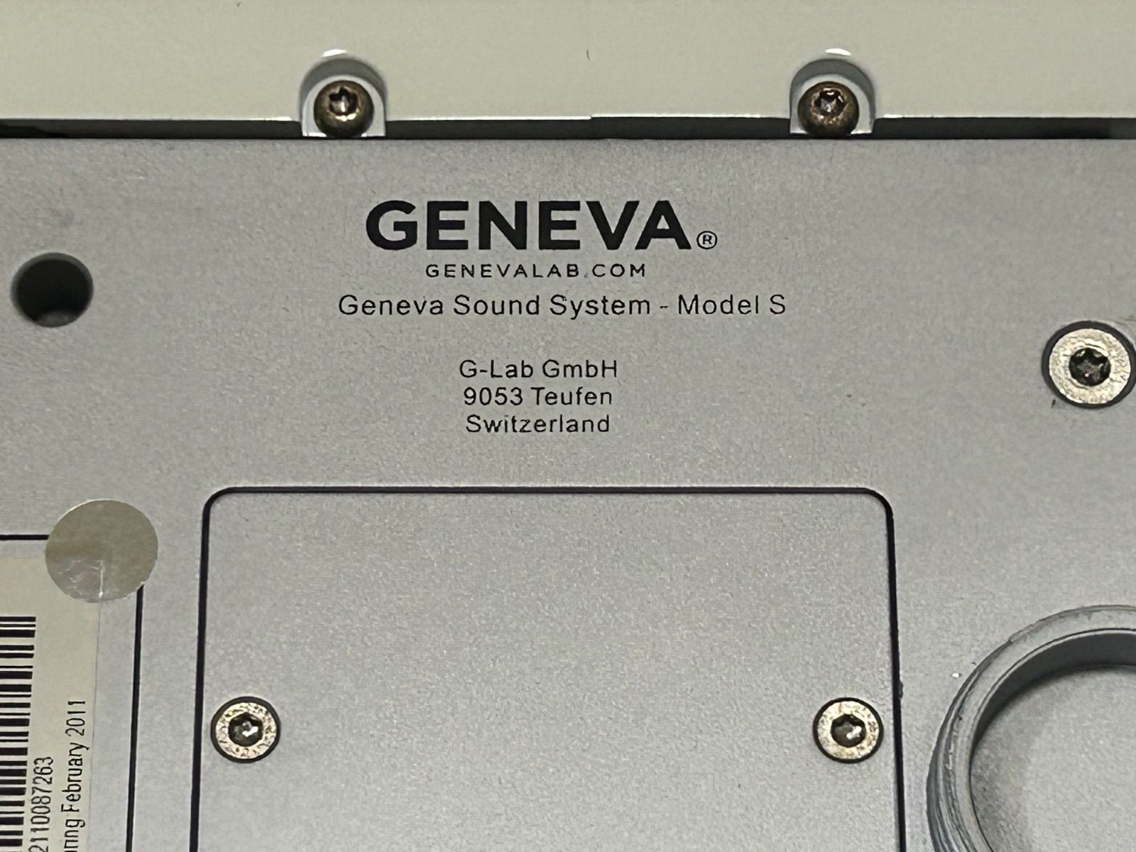 GENEVA ジェネーバ サウンドシステム model S ホワイト Geneva Sound System Model S (White) Clock Radio with dock