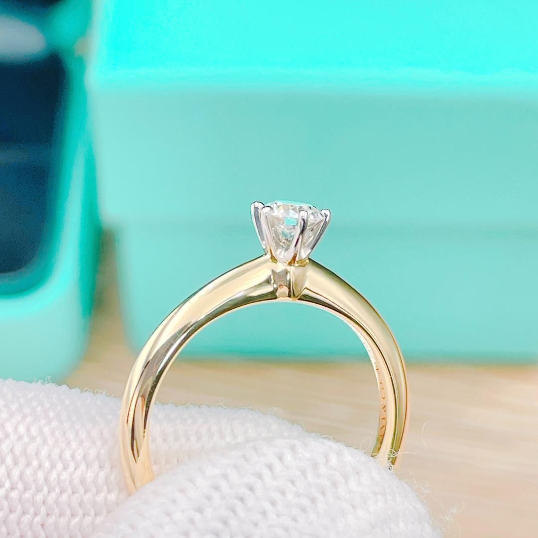 ティファニーAu750 Pt950 ダイヤモンドリング K18 ダイヤ 専用