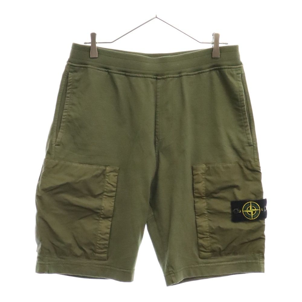 STONE ISLAND (ストーンアイランド) NYLON PATCH POCKET SHORT ナイロンパッチポケットショーツ ハーフパンツ  カーキ 721562353