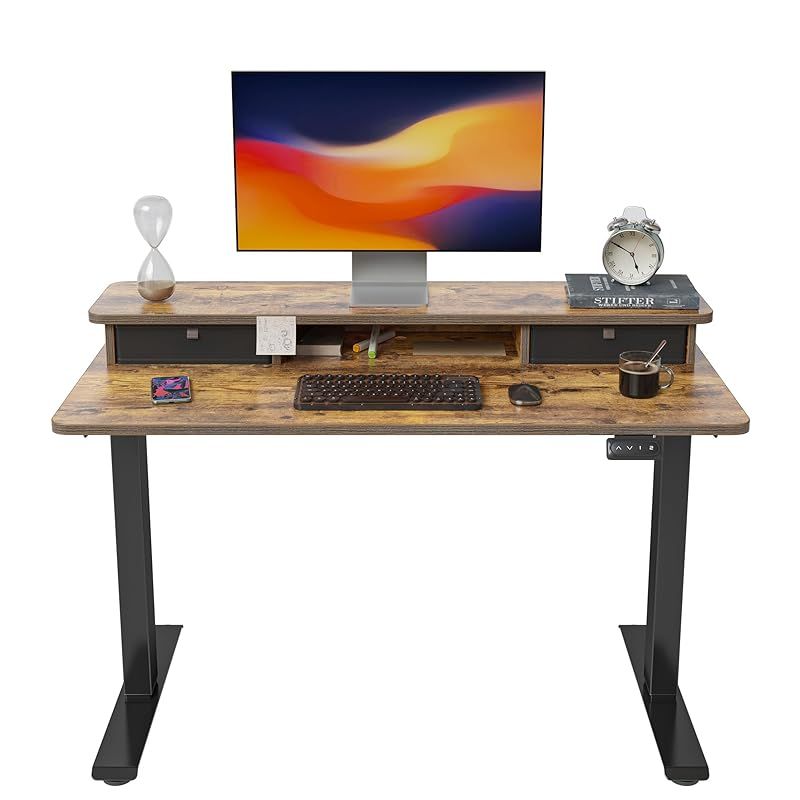 電動昇降デスク　幅160cm、奥行60　FEZIBO Amazon | FEZIBO 昇降デスク スタンディングデスク 幅120cm