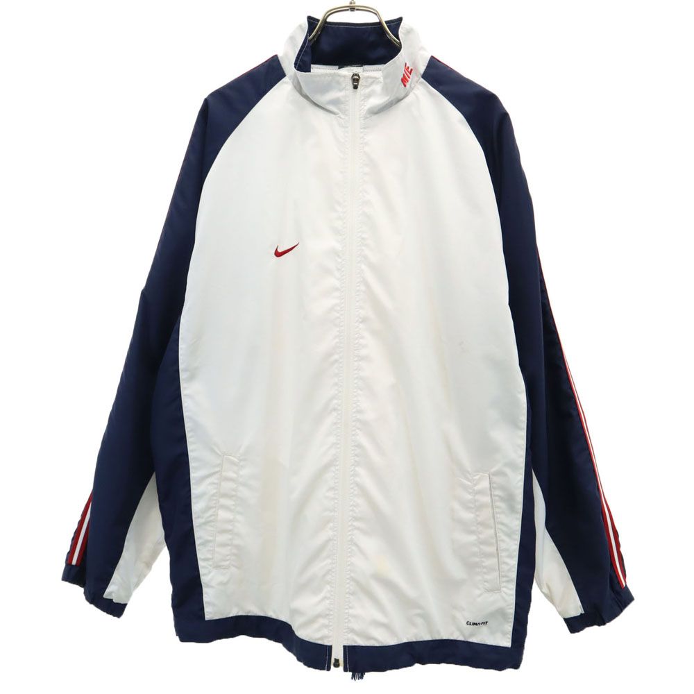 ナイキ トラックジャケット L ホワイト NIKE ウィンドブレーカー 裏メッシュ メンズ