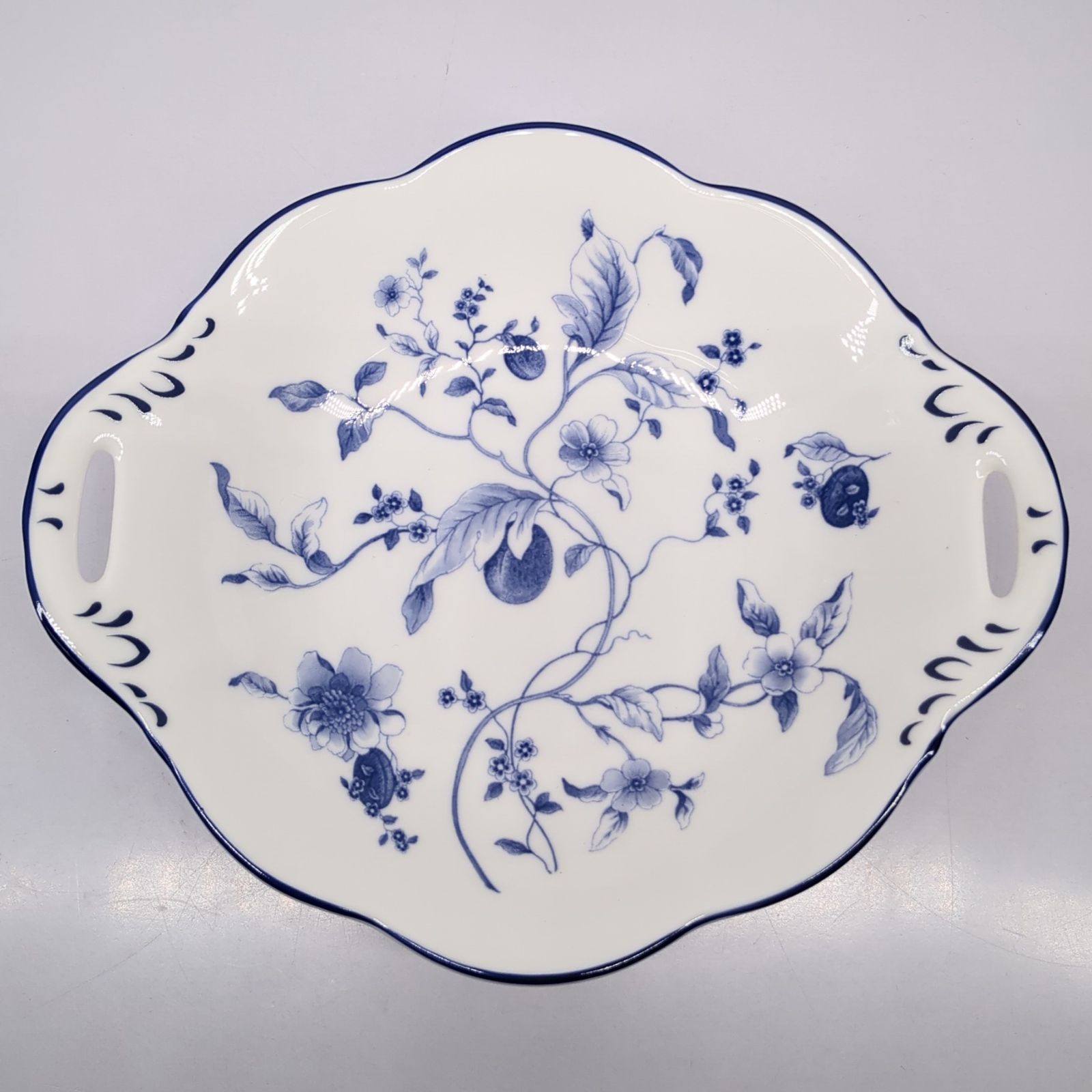 英国製　美品　ウェッジウッド ブループラム　ウィンザートレイ 皿　プレート 廃盤品】WEDGWOODウェッジウッド ブループラム ウィンザー