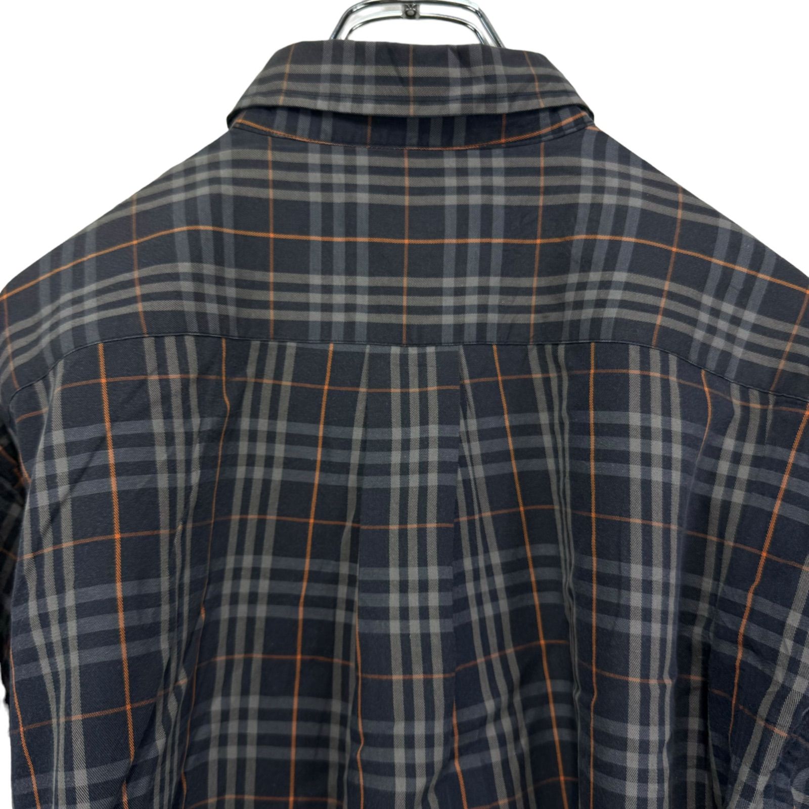 希少】バーバリー 長袖シャツ ノバチェック 90s ロゴ刺繍 ホースロゴ 定番 希少】バーバリー 長袖シャツ ノバチェック 90s ロゴ刺繍 ホースロゴ 定番