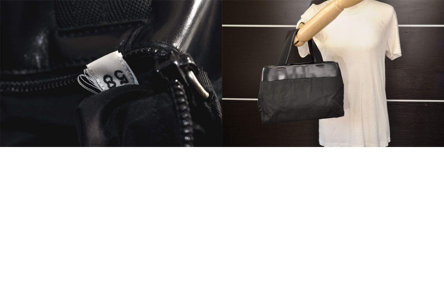 PRADA プラダ ヴィンテージ ナイロン レザー トート