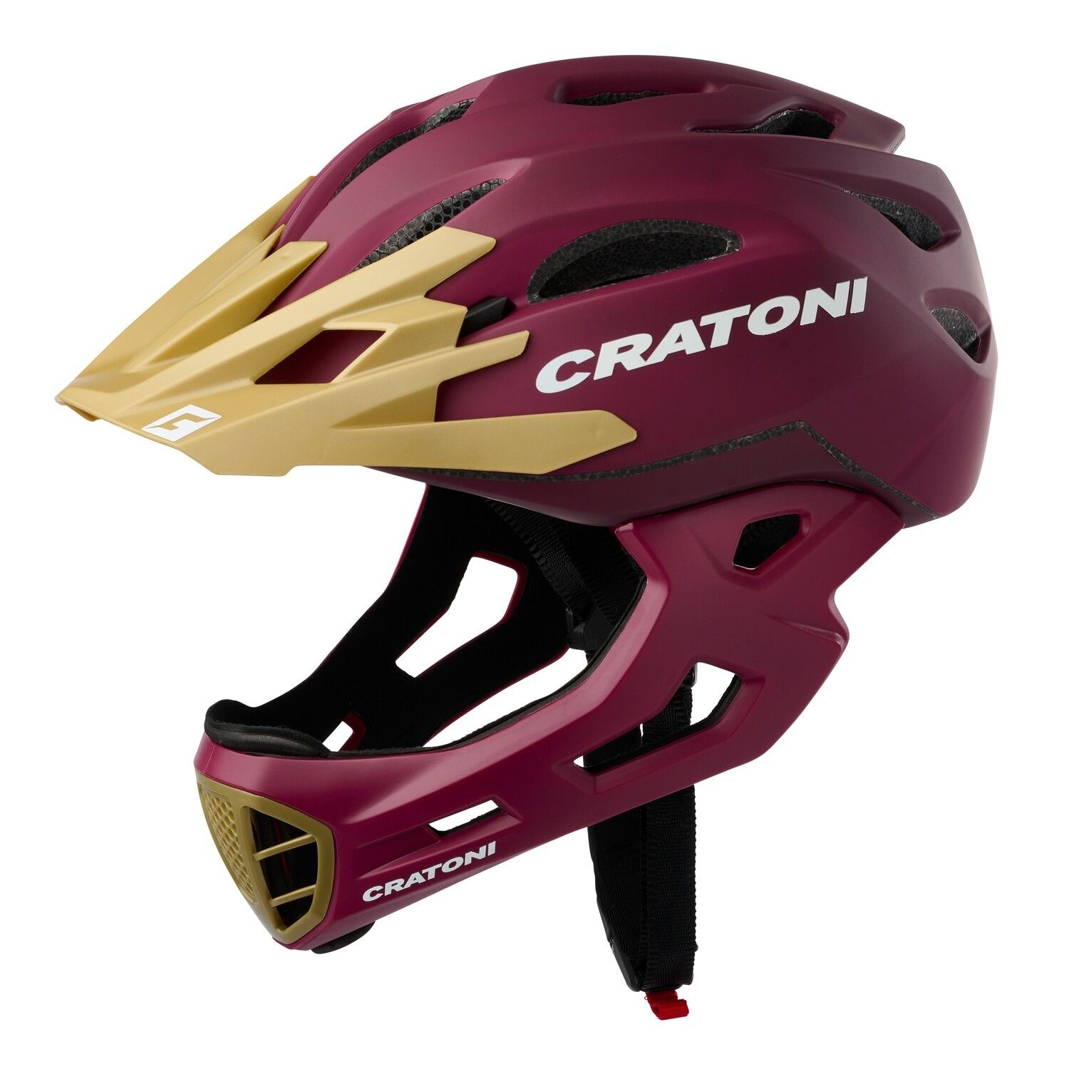 最速発送 キッズヘルメット クラトーニ CRATONI Cマニアック プラムゴールド マット ML 54-58cm