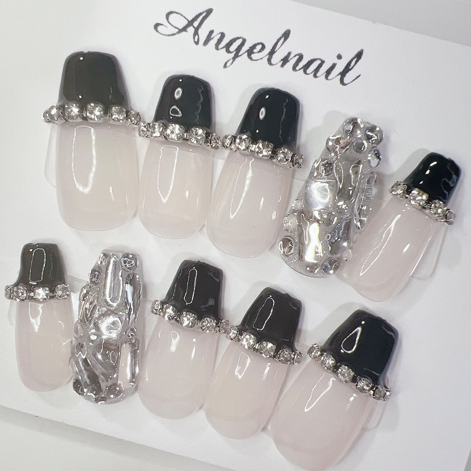 11】ネイルチップオーダー オーダーネイル 量産型 ジャニオタ 地雷系