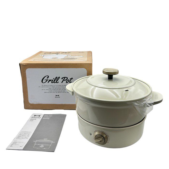 キッチン家電 BRUNO BOE029-WH Amazon.com: BRUNO Electric grill pot BOE029 (White): Home & Kitchen