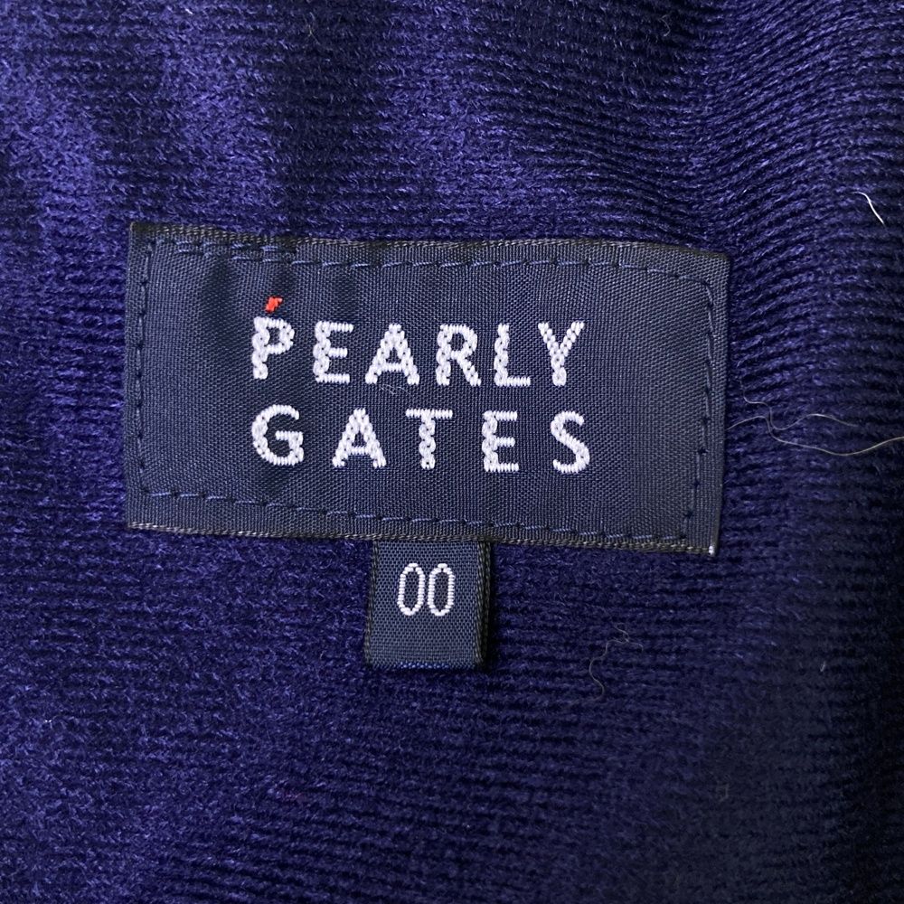 サイズ：00 PEARLY GATES パーリーゲイツ  裏地付 パンツ 総柄 ネイビー系 [240101499661] ゴルフウェア レディース ストスト サイズ：00 PEARLY GATES パーリーゲイツ 裏地付 パンツ 総柄