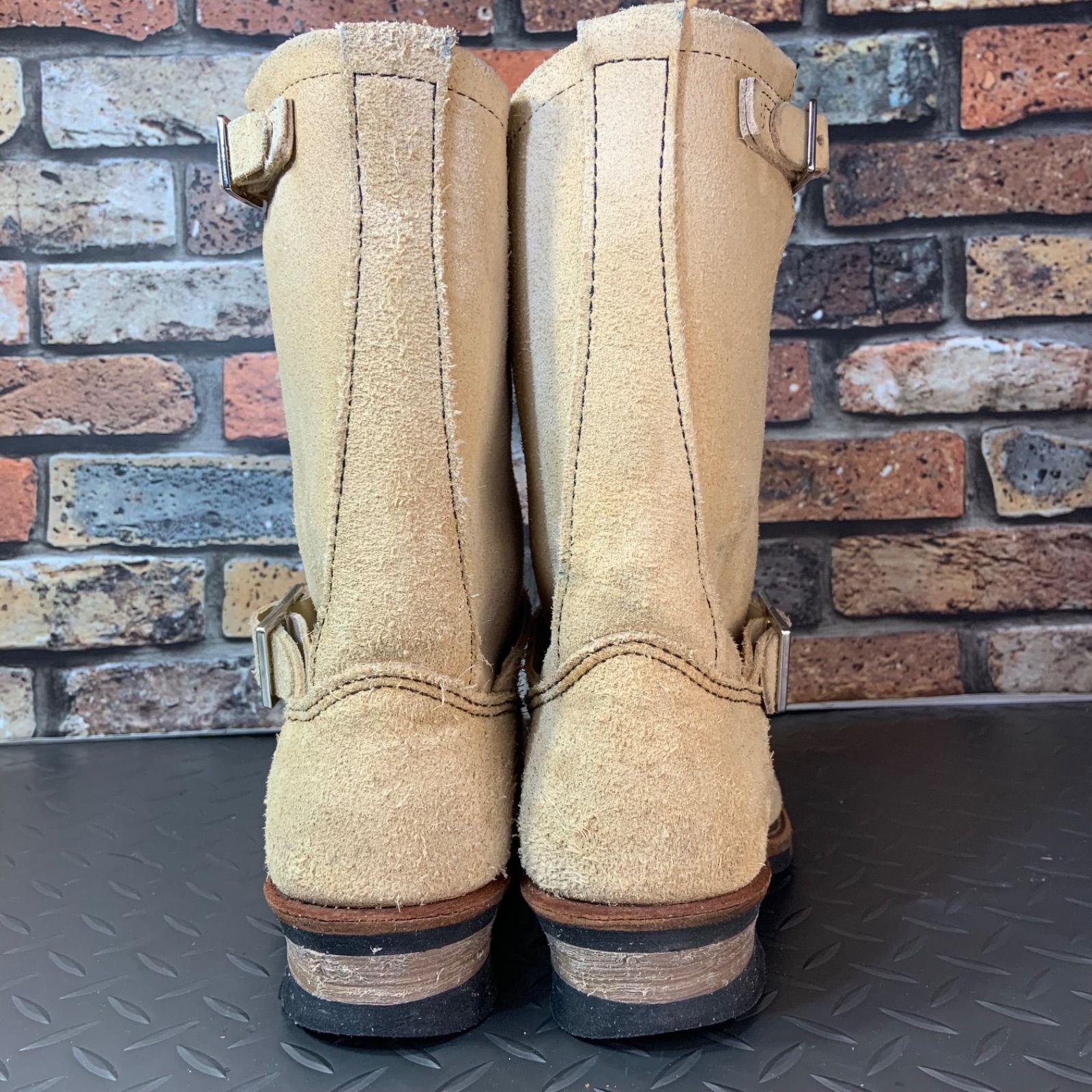 RED WING 8268 エンジニアブーツ US8.5D 26.５㎝ 箱付 RED WING レッドウィング 8268 USA製 スチールトゥ スエード