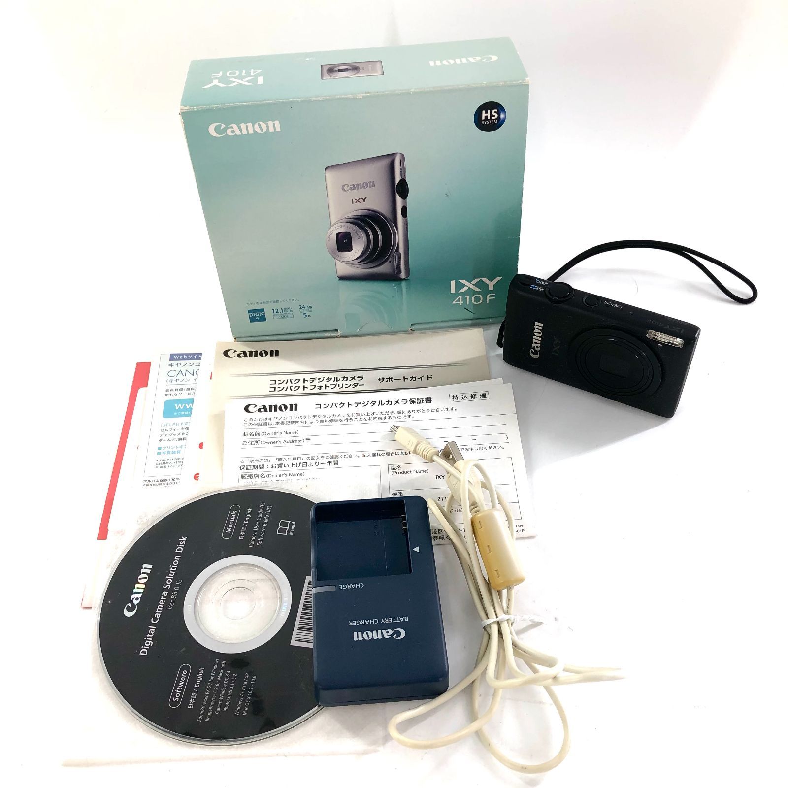 Canon キャノンIXY 410F PC1591 傷あり Amazon | Canon デジタルカメラ IXY 410F ブラック IXY410F(BK