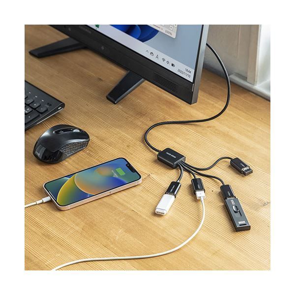 サンワサプライ USB3.2 USB Gen1+USB2.0 4ポート Gen1 USB3.2Gen1+USB2.0コンボハブ コンボハブ Gen1＋USB2.0 &frasl;USB3.2 コンボハブ(4ポート) USB-3H436BK USB-A USB-3H413BKNが1,910円 Gen1+USB2.0コンボハブ 入数