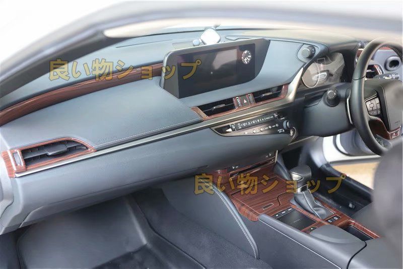 LEXUS レクサス ES 右ハンドル 内装ステッカー 内装パネル スイッチパネル 15点セット