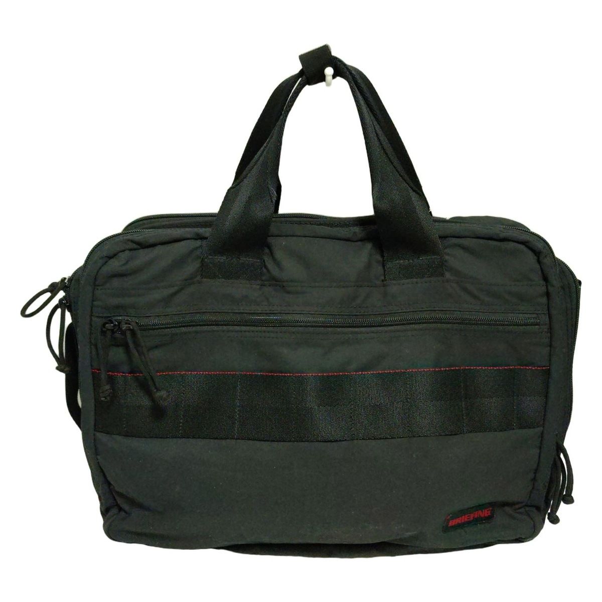 BRIEFING(ブリーフィング) ビジネスバッグ - 黒×レッド 2way/本体  