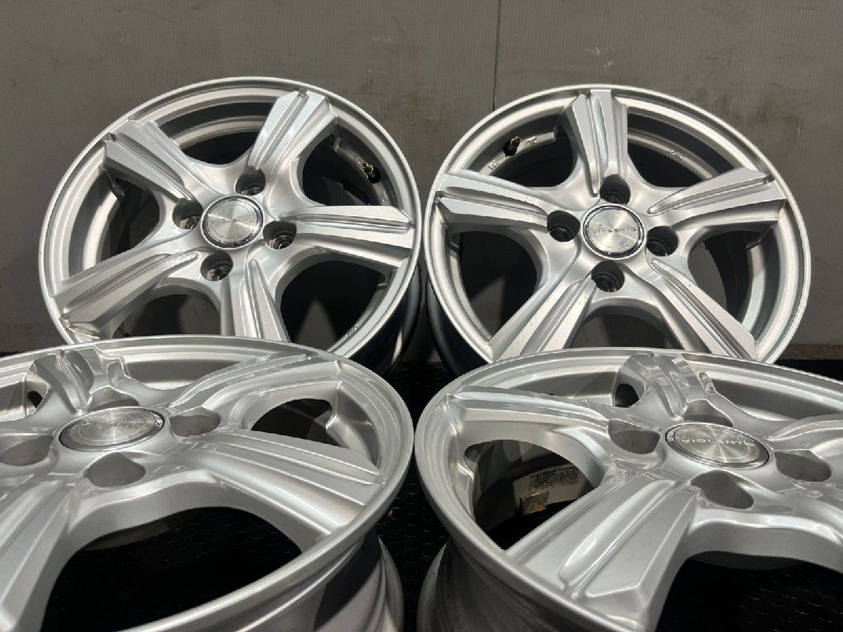 DUNLOP VIOLENTO ヴィオレント 社外ホイール 14インチ 4本 5J4HPCD100 39 ルーミー トール タンク パッソ ブーン等 MHA621