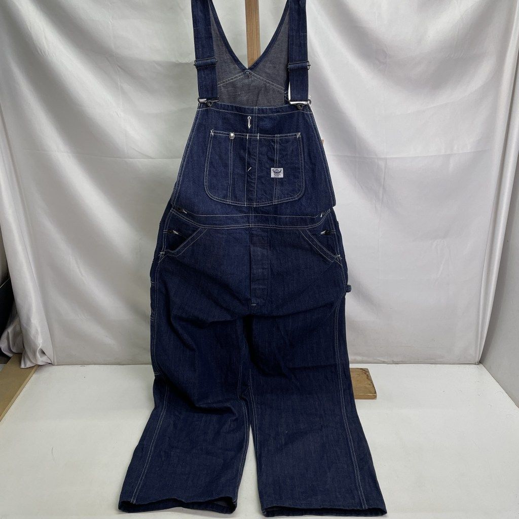 01w-5479 ジェラード JELADO 391SB Overall ボタンフライ ブルー サイズL メンズ オーバーオール コットン JP94391SB 品